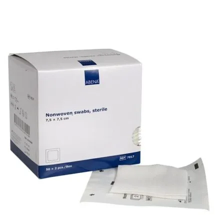 Επιθέματα αποστειρωμένα 4ply/ 2 τμχ 7.5x7.5cm- Curi-Med Nonwoven Swabs - Επιθέματα απο μη υφασμένο υλικό (NON WOVEN)