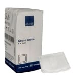 ABENA κλασικά επιθέματα γάζας 17κλωστές 8ply, 5x5cm, 100τεμ