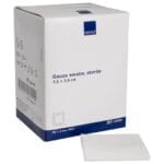 ABENA Επιθέματα γάζας κλασικά, αποστειρωμένα 8ply, 7,5 x7,5cm (2τεμ/συσκ) 50συσκ.