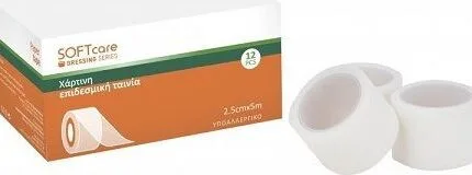 Επιδεσμική ταινία Χάρτινη SOFT TOUCH 2,5cm x 5m