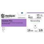 Ράμμα κόπτουσα ανάστροφη 3/8 κύκλου 16mm 4/0 45cm ιώδες