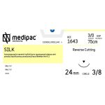 Ράμμα κόπτουσα ανάστροφη 3/8 κύκλου 24mm 3/0 75cm μαύρο