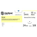 Ράμμα extra κόπτουσα ανάστροφη 3/8 κύκλου 24mm 3/0 45cm μαύρο