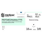 Ράμμα κόπτουσα ανάστροφη 3/8 κύκλου 16mm 5/0 45cm άχρωμο