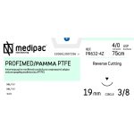 Ράμμα κόπτουσα ανάστροφη 3/8 κύκλου 19mm 4/0 75cm άχρωμο