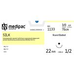 Ράμμα στρογγυλό 1/2 κύκλου 22mm 3/0 75cm μαύρο