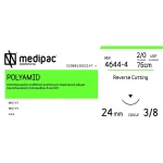 Ράμμα κόπτουσα ανάστροφη 3/8 κύκλου 24mm 2/0 75cm μπλε