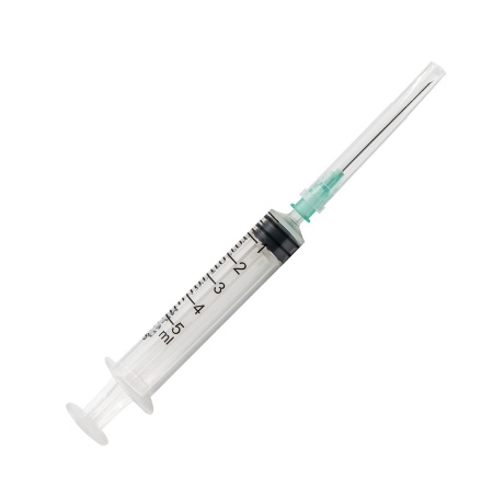 Σύριγγα 5ml με βελόνα 21g x 1/2 100τμχ